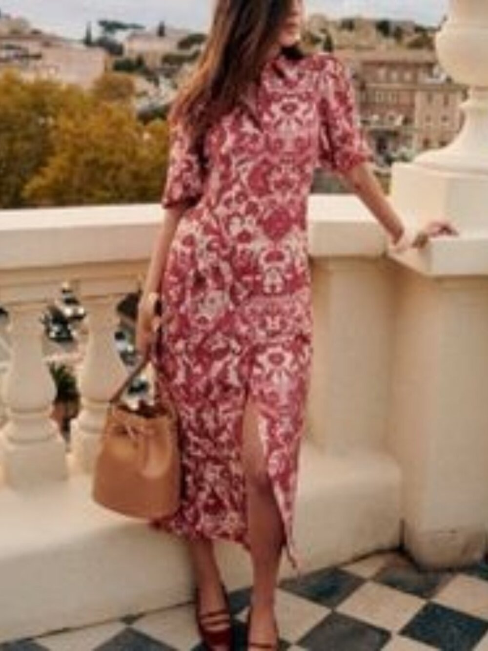 NWT - Sézane Etia Dress - Magda Print Size 38 US 6